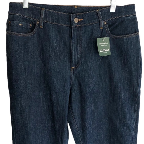 L.L. Bean Woman's Blue Denim Jeans - Picture 2 of 13